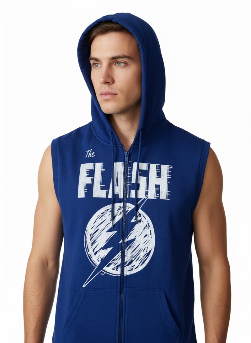 VEST MENS FLASH PRINT WITH ZIPPER   HT