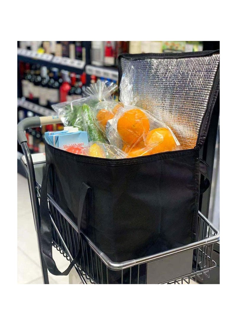 General 2 Insulated Reusable Shopping Bags with Zipper Top, XL, Large, Frozen Food Cold, Refrigerated Shopping Accessories, Insulated Bags  - Image 5