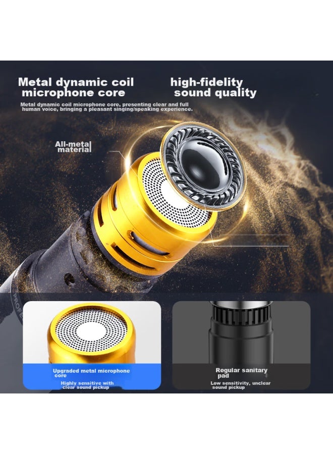The Good Shepherd Good Shepherd Wireless Microphone, Home Ktv Singing, Stage Hosting, Conference Speaking, Outdoor Karaoke, Tv Speaker, Amplifier, Sound System, Anti-howling, Metal, Rechargeable, Professional, Versatile, Universal - Image 3