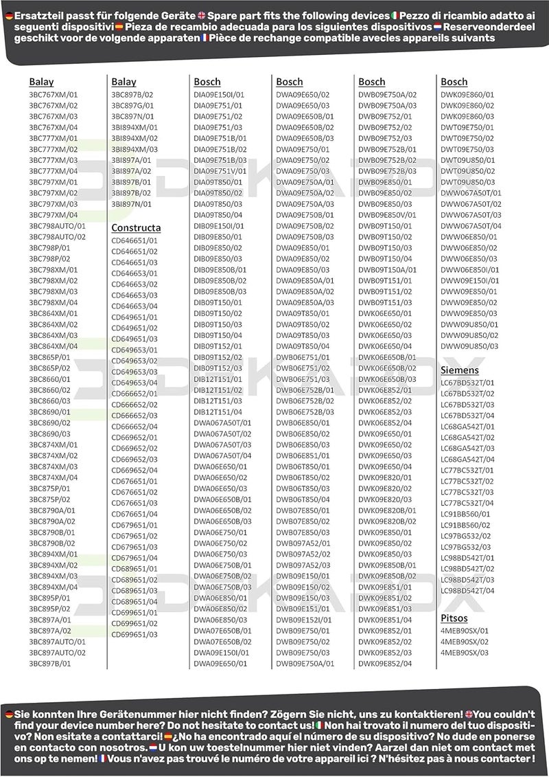 Dekarox مصباح هالوجين مع غطاء 20 واط 12 فولت لبوش سيمنز نيف 629022 00629022 لشفاط المطبخ - Image 2