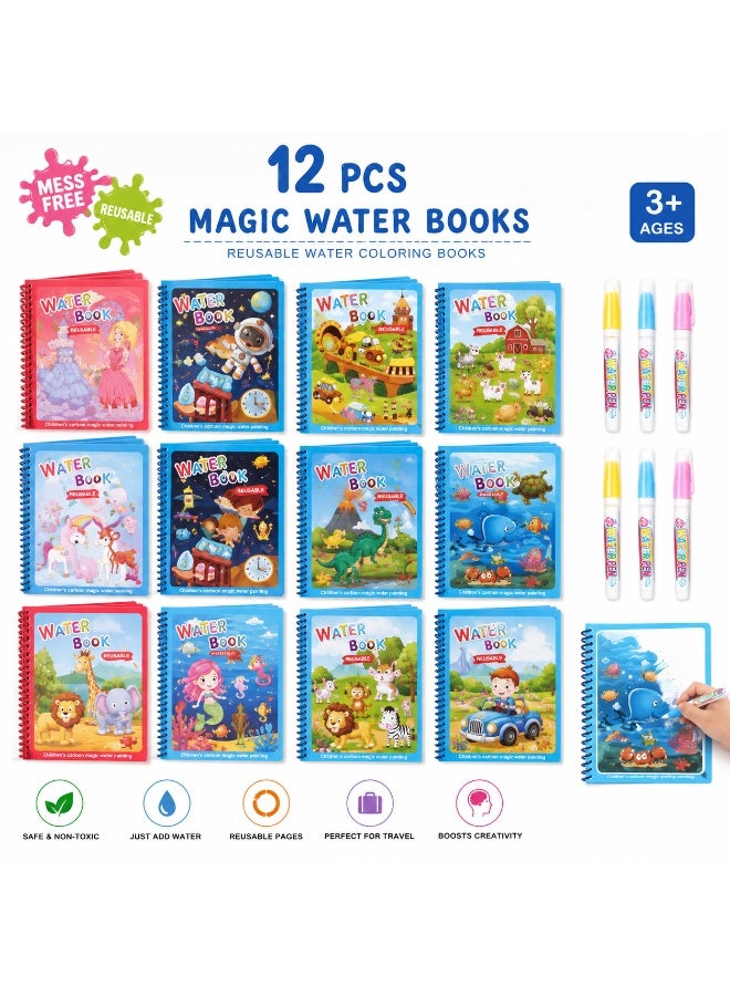 NYVIO 12Pack Kids Party Favors Return Gifts for Birthday Giveaways|Reusable Water Coloring Books for Toddlers| Bulk Mini Toys & Goody Bag Fillers| Small Gifts for Kids, Piñata Stuffers & School Party Giveaways - Image 1