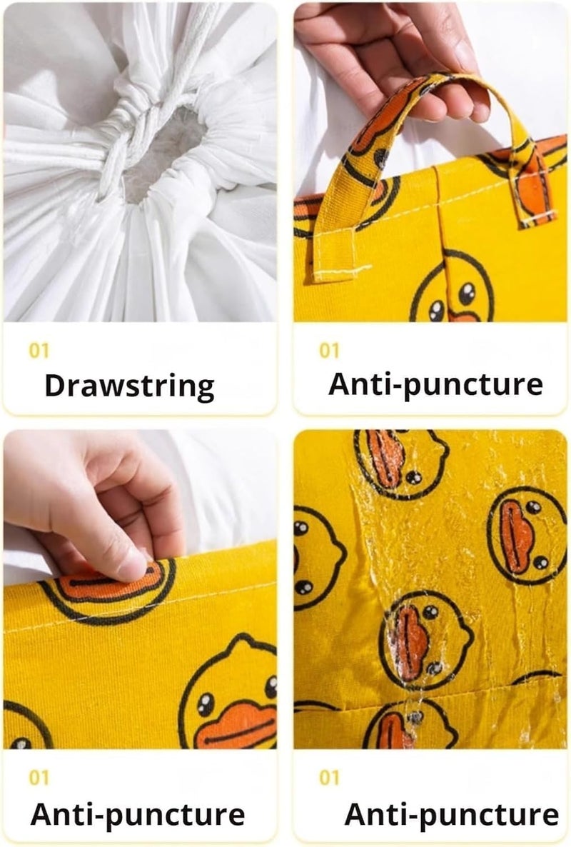 Clothes Storage Bag, Large Wardrobe Organizer with Steel Frame, Zipper and Handles, Moisture-Resistant Box for Blankets, Bedding, Closet and Under Bed, C-544, Trees - Image 2