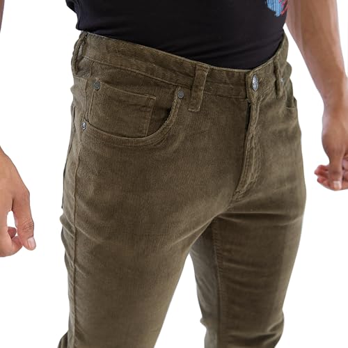 Spykar Regular Fit Cotton Green Trousers for Men (Size: 30)-MTR5P2BD008-Olive Green - Image 5