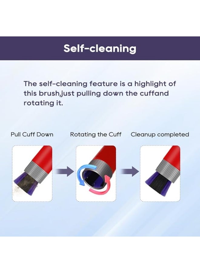 bbdd Traceless Scratch-Free Dusting Brush Hose for Dyson V7 V8 V10 V11 V12 V15 Gen5 Cordless Vacuum Cleaner Dust Removal Soft Brush Hose Attachments Accessories for Dyson Vacuum - Image 5