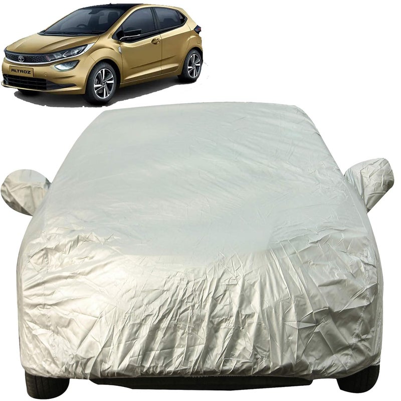 Autofact Waterproof Premium Silver Matty Triple Stitched Car Body Cover with Mirror Pocket for Tata Altroz Item Name (aka Title) - Image 1