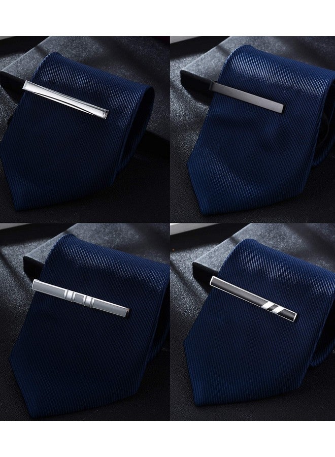 Tornito 4Pcs Tie Clips Set For Men Tie Bar Clip Set For Regular Skinny Ties Necktie Wedding Business Clips For Men  - Image 2