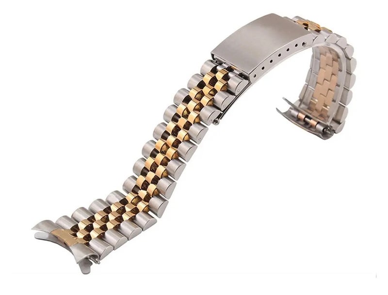 Bluejw Replacement Stainless Steel Watch Strap for Apple Watch – 13mm 17mm 19mm 20mm Solid Metal Jubilee Style Bracelet Band - Image 4