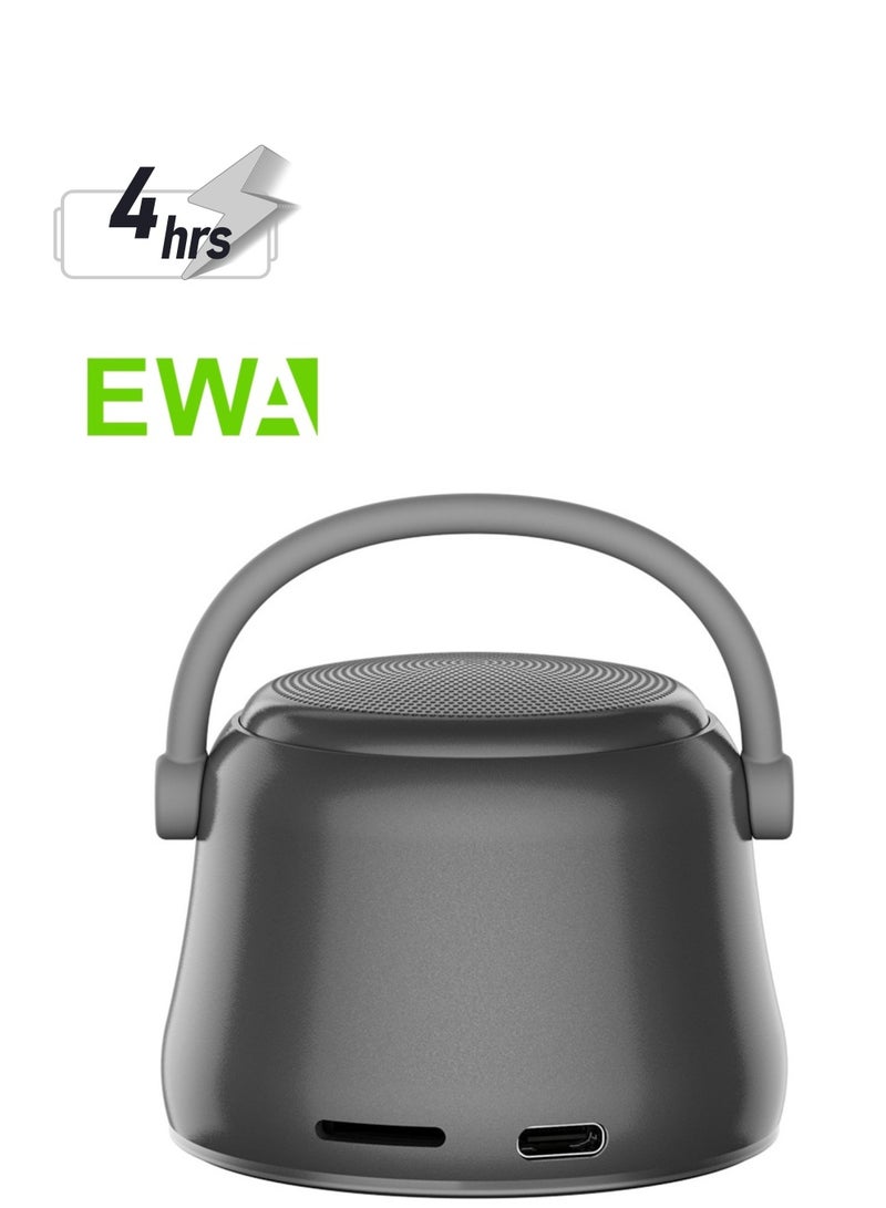 EWA A20 Mini Bluetooth Bass Radiator Metal Speaker (Grey) - Image 1