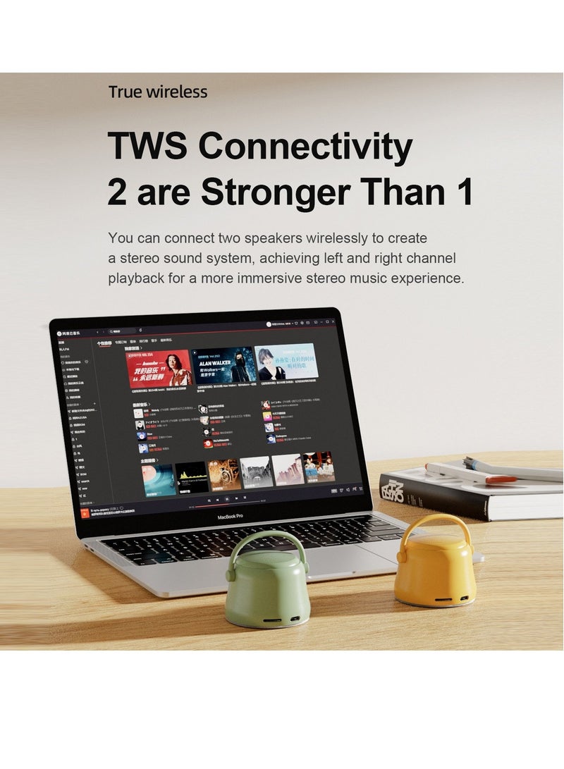 EWA A20 Mini Bluetooth Bass Radiator Metal Speaker (Grey) - Image 2