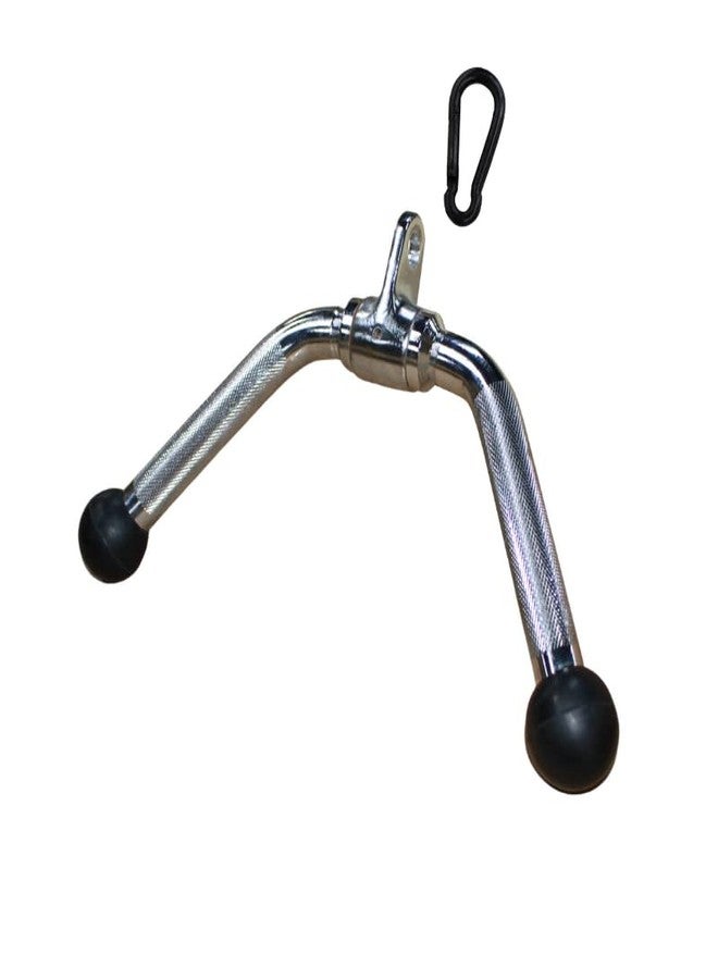 Ader Sporting Goods Ader Tricep Curl Bar Attachment with Revolving Hinge & Snap Link - Image 1