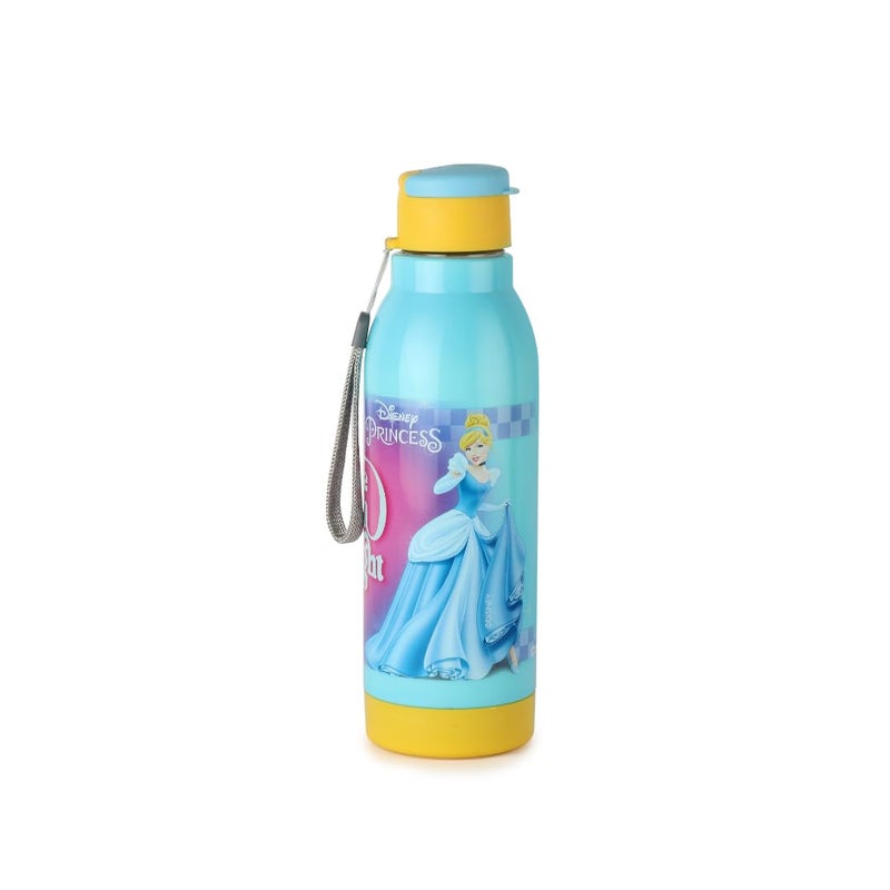 Cello CELLO Lunch On Disney Princess Gift Set Insulated Lunch Box & Water Bottle for Kids Set of 2, Yellow | Leak Proof | Easy to Clean | Ideal for School, Picnic  - Image 4