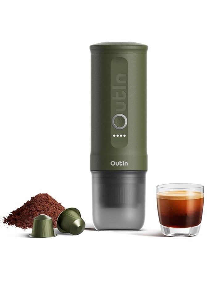 آلة إسبرسو كهربائية محمولة مع 3-4 Minin Self-Heating,Forest Green  - Image 1
