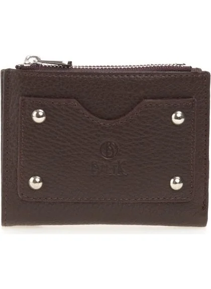 Bilik Deri Bilik Leather Brown Rölax Leather Women's Wallet Bsh 2565