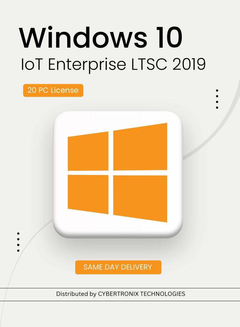 Windows Microsoft Windows 10 IoT Enterprise LTSC 2019 | 20 PC License | Digital License | SAME DAY DELIVERY