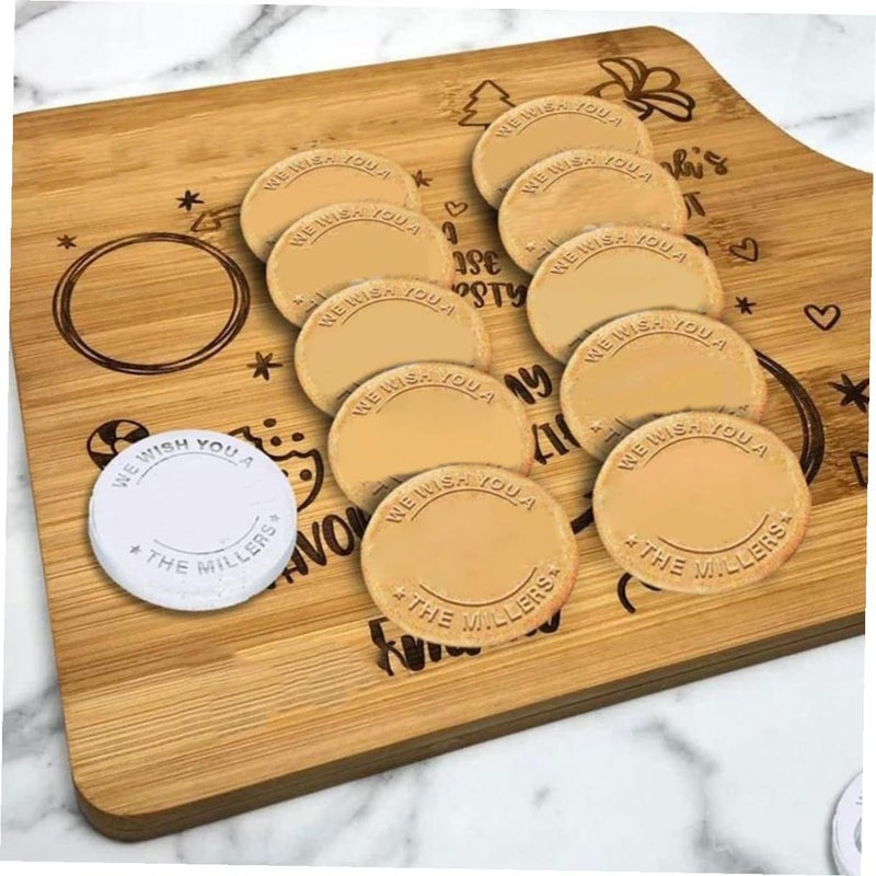 9pc Christmas Cookie Stamp Set Holiday Biscuit Molds Baking Tools - Image 5