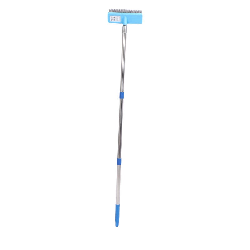 30cm Heavy Duty Steel Wire Broom Stainless Steel Telescopic Handle Outdoor Floor Scrub Brush 120cm/47.2in - Image 5