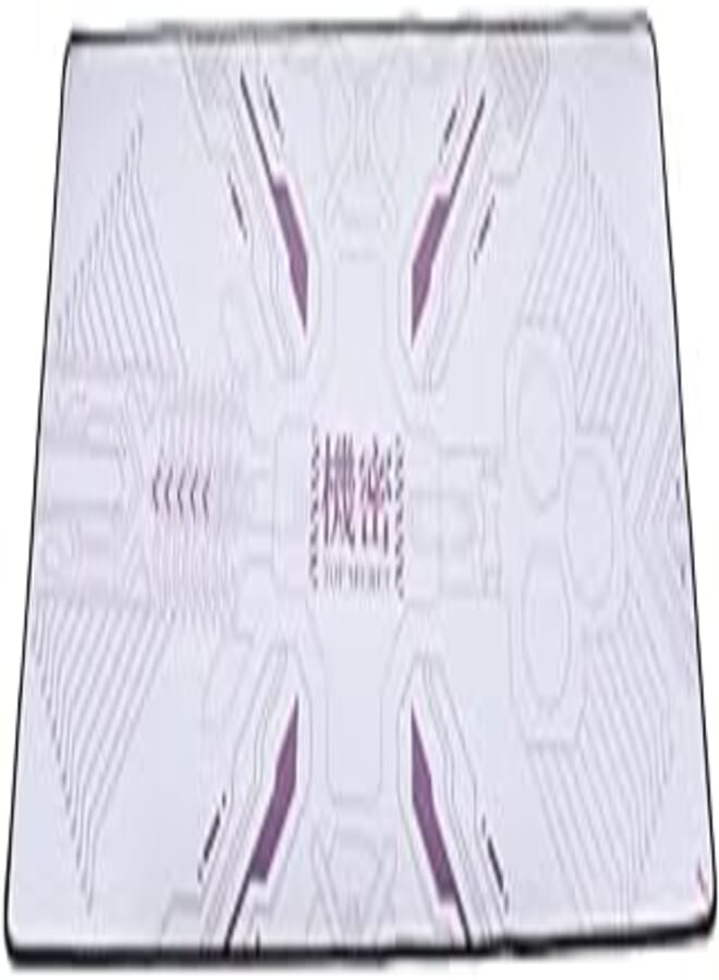 Rubber Large Rectangle Waterproof Gaming Mouse Pad Containing Non Slip Base With Print Design And Comfortable play for Computer 90x40cm - White Purple