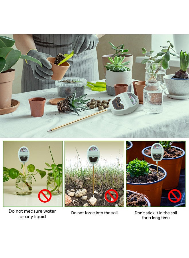 Generic 4 in 1 Digital LCD Soil pH Meter Soil Fertility Moisture Light Nutrient Detector 90° Foldable Plant Cultivation Garden Tools  - Image 5