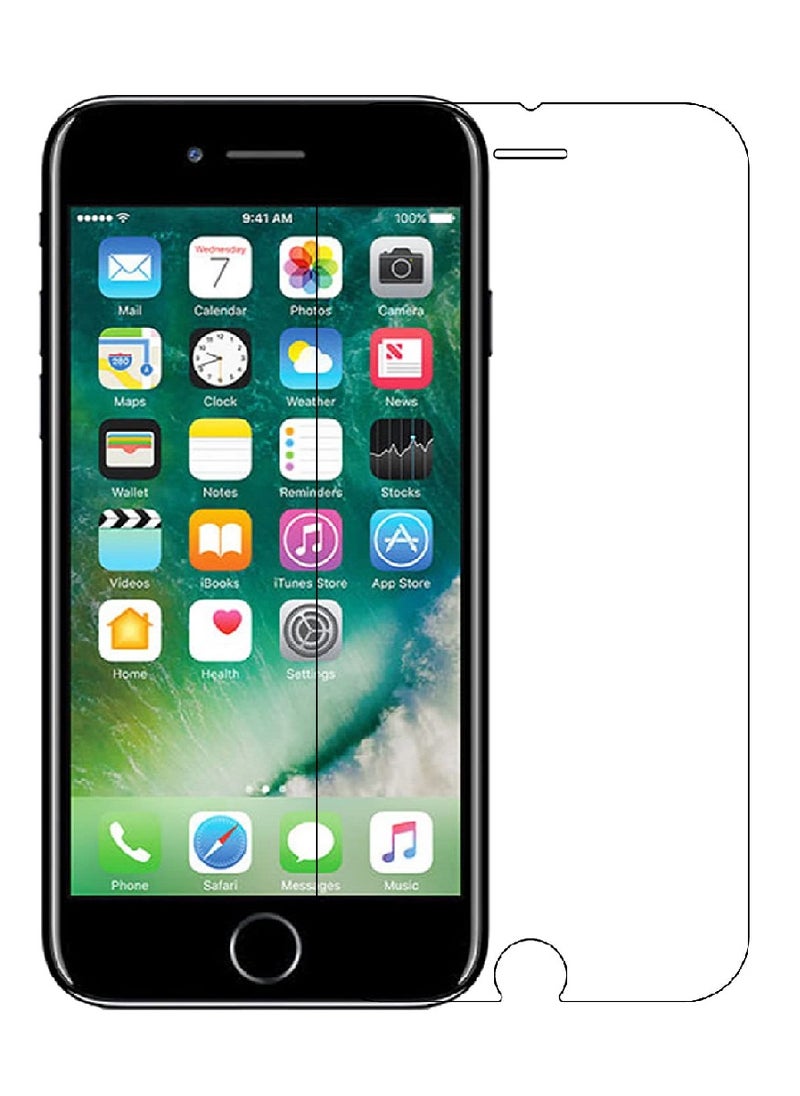 Super Tempered Glass Screen Protector Clear Designed For iPhone 7 Plus Full Screen Coverage And Bubble Free - Image 1