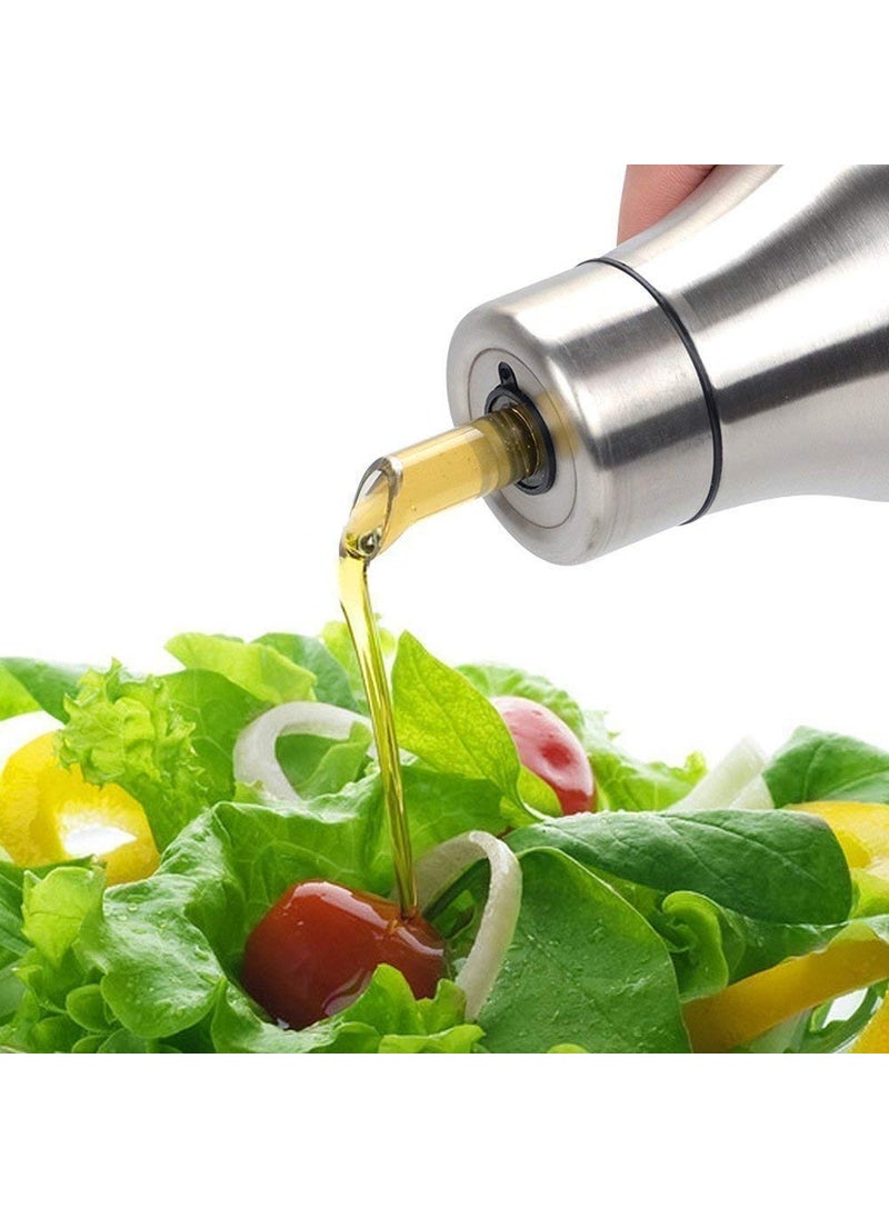 TOPHAVEN TOPHAVEN Olive Oil Dispenser Bottle Oil Pourer Dispensing Bottles Stainless Steel Olive Oil Dispenser Leakproof Kitchen Oil & Vinegar Cruet (1200 ML) (02)  - Image 2