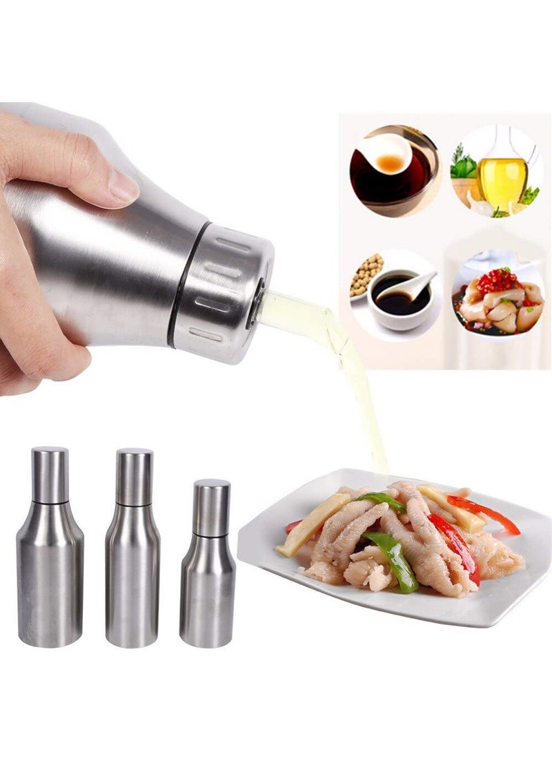TOPHAVEN TOPHAVEN Olive Oil Dispenser Bottle Oil Pourer Dispensing Bottles Stainless Steel Olive Oil Dispenser Leakproof Kitchen Oil & Vinegar Cruet (1200 ML) (02)  - Image 3