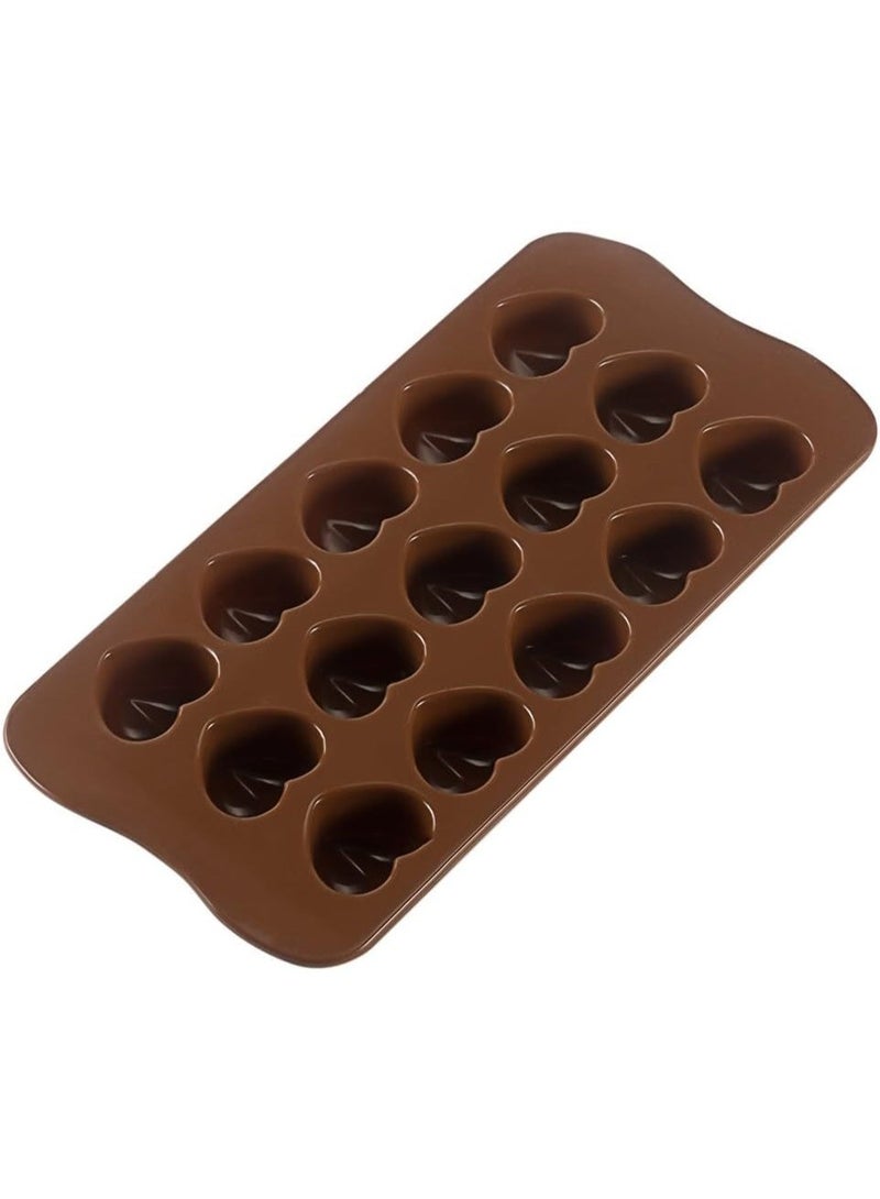 Silicone Heart Chocolate Mold, Candy Molds for Party, Wedding, Jelly, Heart Shaped Ice Cube, Pack of 4 - Image 5