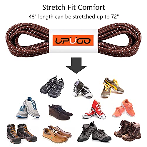 UpUGo Elastic Shoe Laces, 3 Pairs No Tie Shoe Laces Tieless for Kids, Adults, Elderly, One Size Fit All - Image 3