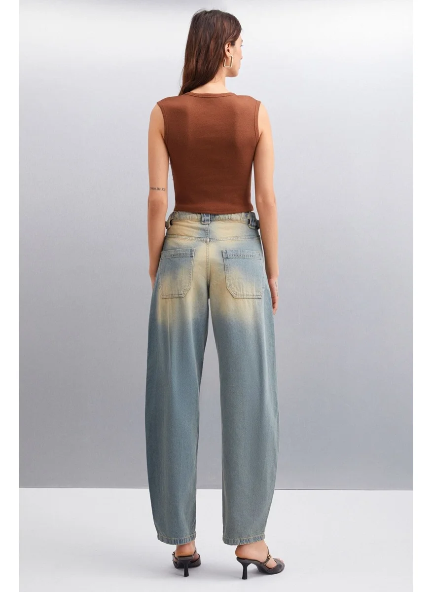 GRIMELANGE Paolina Women Crop Brown Blouse