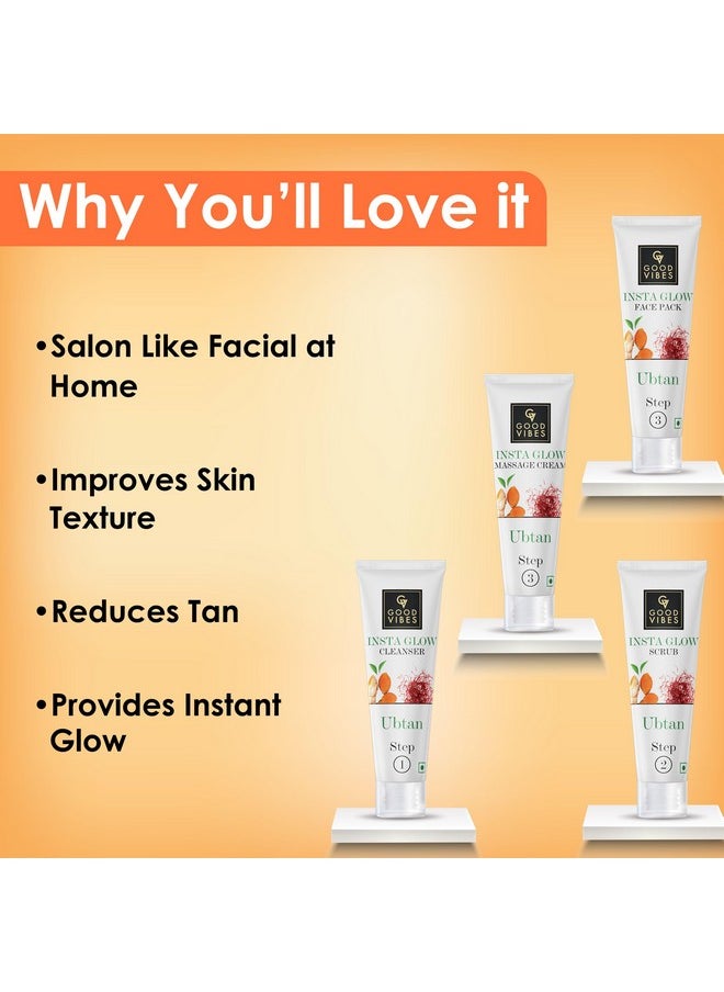 Good Vibes Ubtan Insta Glow Facial Kit (40G)  - Image 4