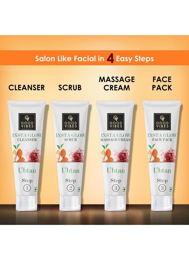 Good Vibes Ubtan Insta Glow Facial Kit (40G)  - Image 3
