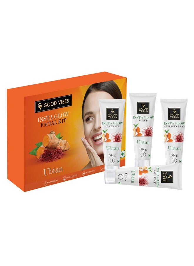 Good Vibes Ubtan Insta Glow Facial Kit (40G)  - Image 1