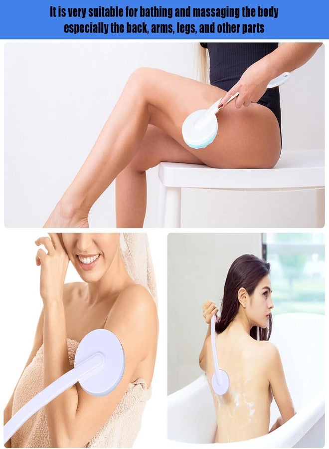 DIYOHFE Body Scrubber for Shower, Body Bath Massage,17 in Lengthen Long Handle Body Brush, Massage Can Produce Rich Foam, Long Handle Back Scrubber for Women&Men - Image 3