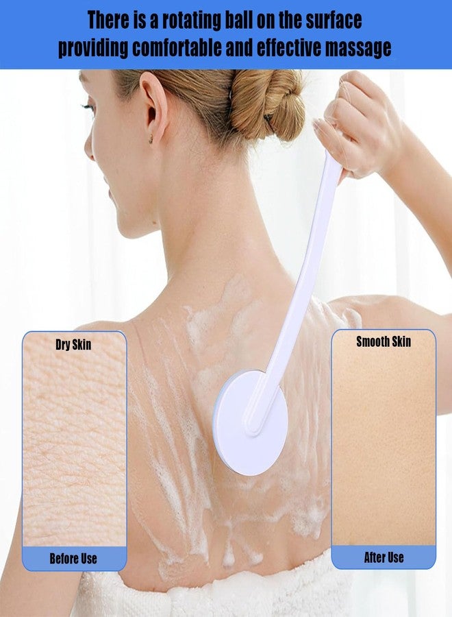 DIYOHFE Body Scrubber for Shower, Body Bath Massage,17 in Lengthen Long Handle Body Brush, Massage Can Produce Rich Foam, Long Handle Back Scrubber for Women&Men - Image 2