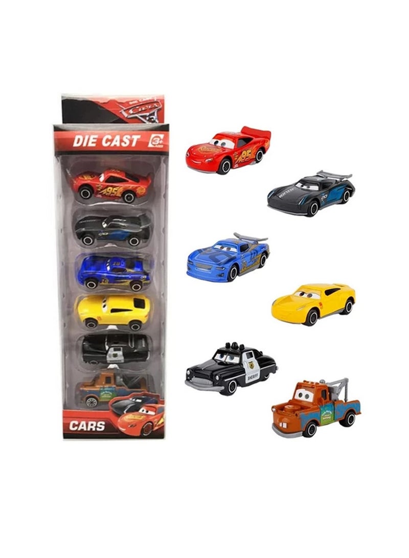 6pcs/Lot Figures Mini Pvc Action Figure Model Dolls Classic Lightning Mcqueen Jackson Storm Toys Car - Image 5