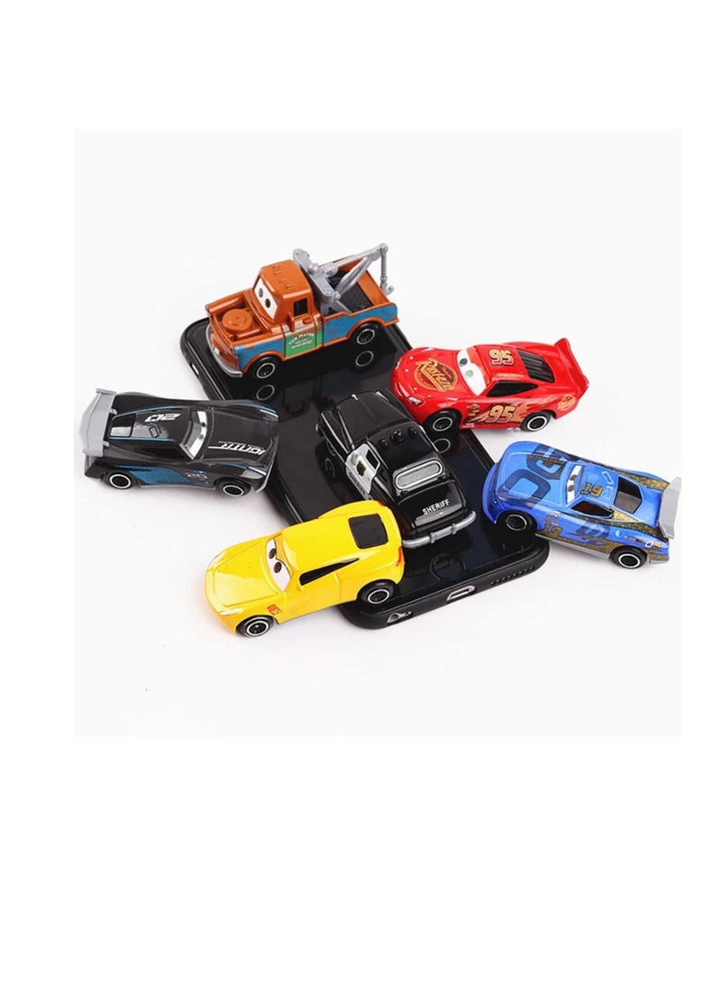 6pcs/Lot Figures Mini Pvc Action Figure Model Dolls Classic Lightning Mcqueen Jackson Storm Toys Car - Image 4