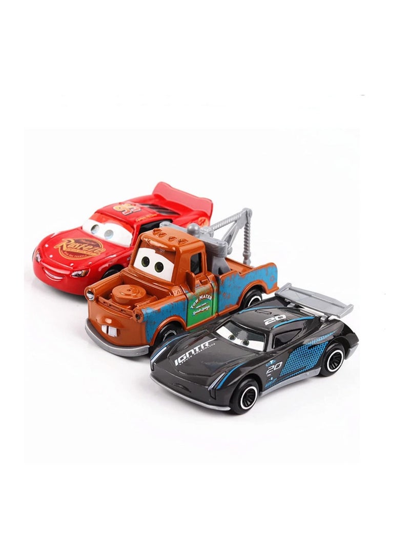 6pcs/Lot Figures Mini Pvc Action Figure Model Dolls Classic Lightning Mcqueen Jackson Storm Toys Car - Image 3