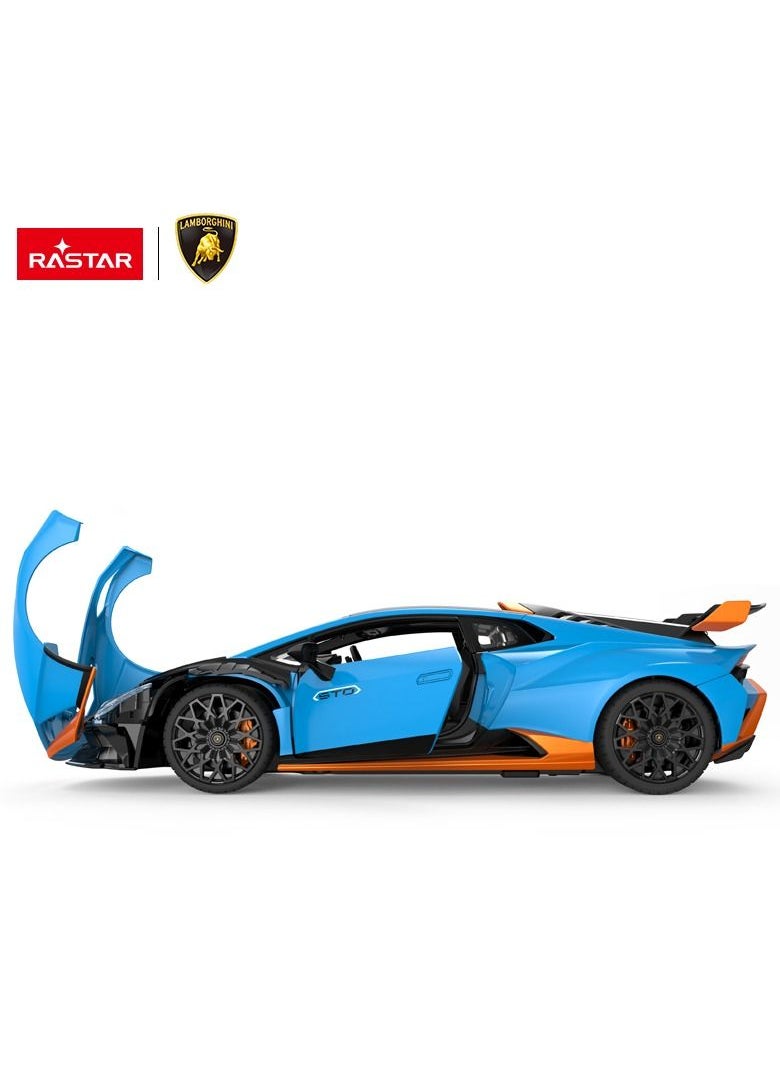 RASTAR - Lamborghini Huracan STO Radio Remote Control R/C Toy Car Model Vehicle 1/14 Scale - Blue - Image 1