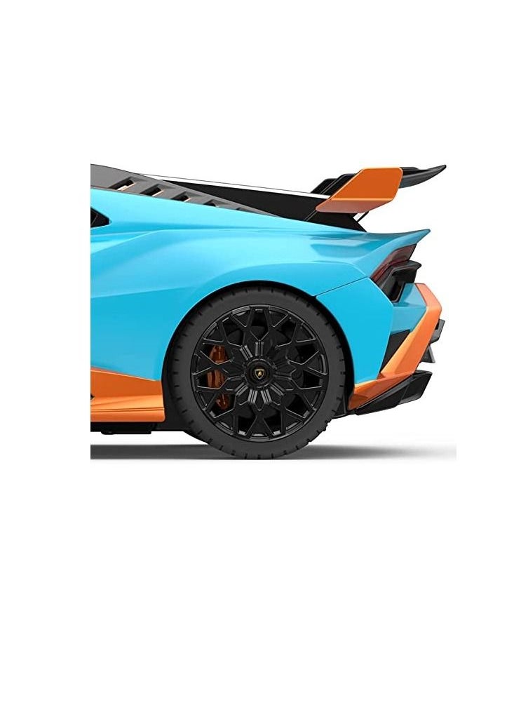 RASTAR - Lamborghini Huracan STO Radio Remote Control R/C Toy Car Model Vehicle 1/14 Scale - Blue - Image 1
