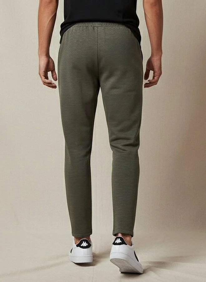 Kappa GREEN Kappa Men Regular Fit Joggers with Pockets for Men | Best Price UAE