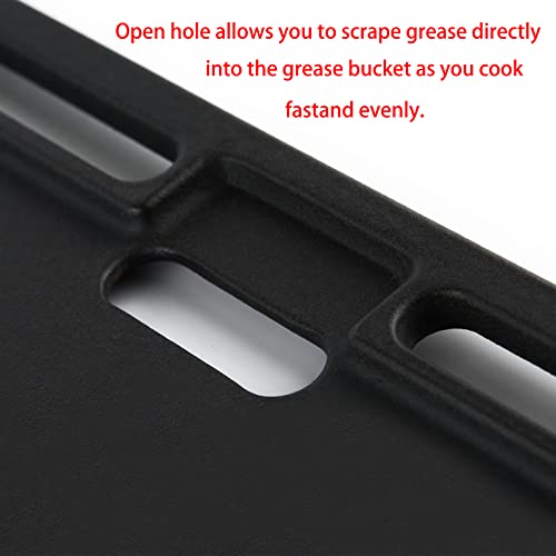 Charbrofire BAC460 Griddle Replacement Parts for Traeger Grill Accessories Traeger Ranger TFT18KLD Scout Pellet TFT18PLDO Portable Griddle Reversible Parts Black Top Grate Cast Iron Pan 1 Pack - Image 5