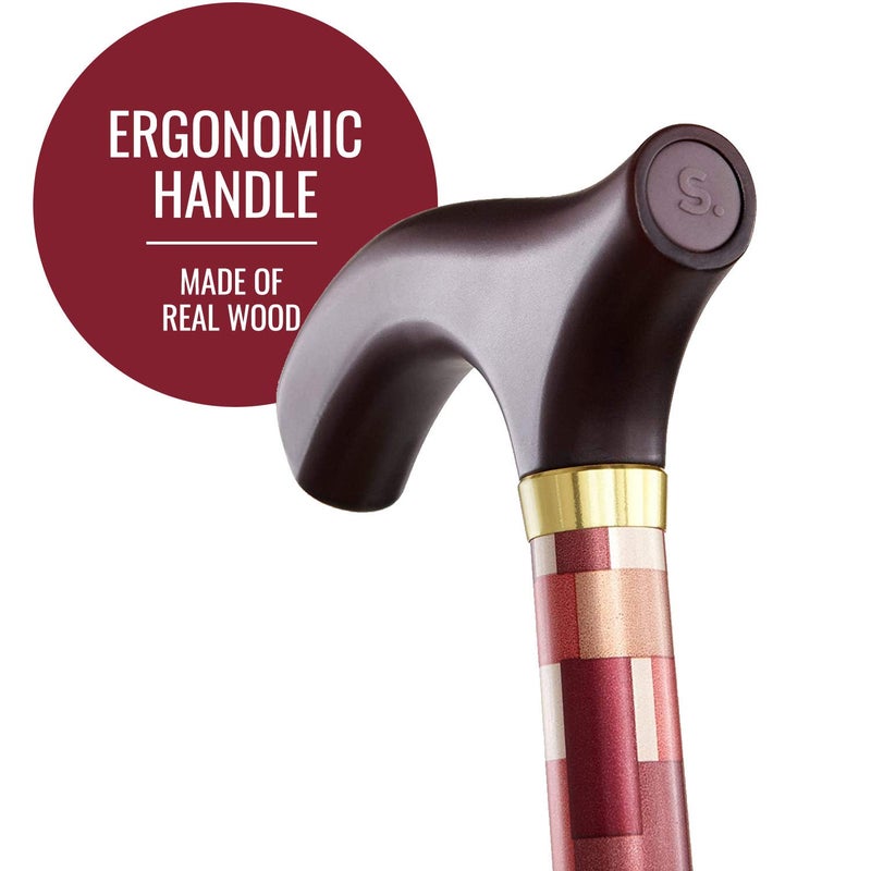 Switch Sticks Walking Cane for Men or Women, Foldable and Adjustable from 32-37 Inches, FSA and HSA Eligible, Maple - Image 3