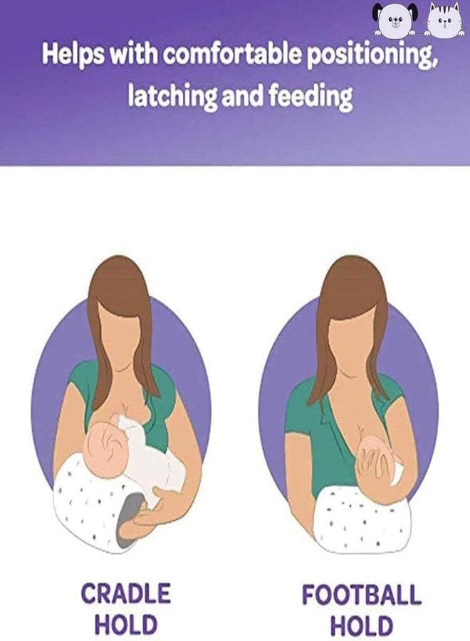 Orrda Nursing Arm Pillow | Travel Breastfeeding and Bottle Feeding Head Support Pillow |Friendly and Washable Nursing Arm Pillow Friendly and Washable (1 Psc_Multicolor) - Image 3