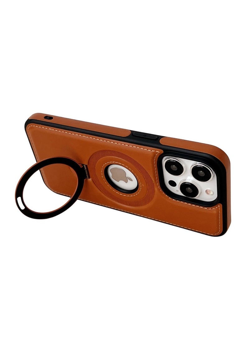 حافظة جلدية للأعمال مناسبة لجراب iPhone مع حامل مدمج، جلد عالي الجودة مناسب لهاتف iPhone 13/iphone 14/iphone 15 - Image 1
