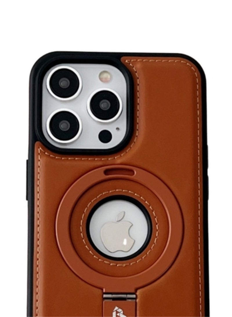 حافظة جلدية للأعمال مناسبة لجراب iPhone مع حامل مدمج، جلد عالي الجودة مناسب لهاتف iPhone 13/iphone 14/iphone 15 - Image 4
