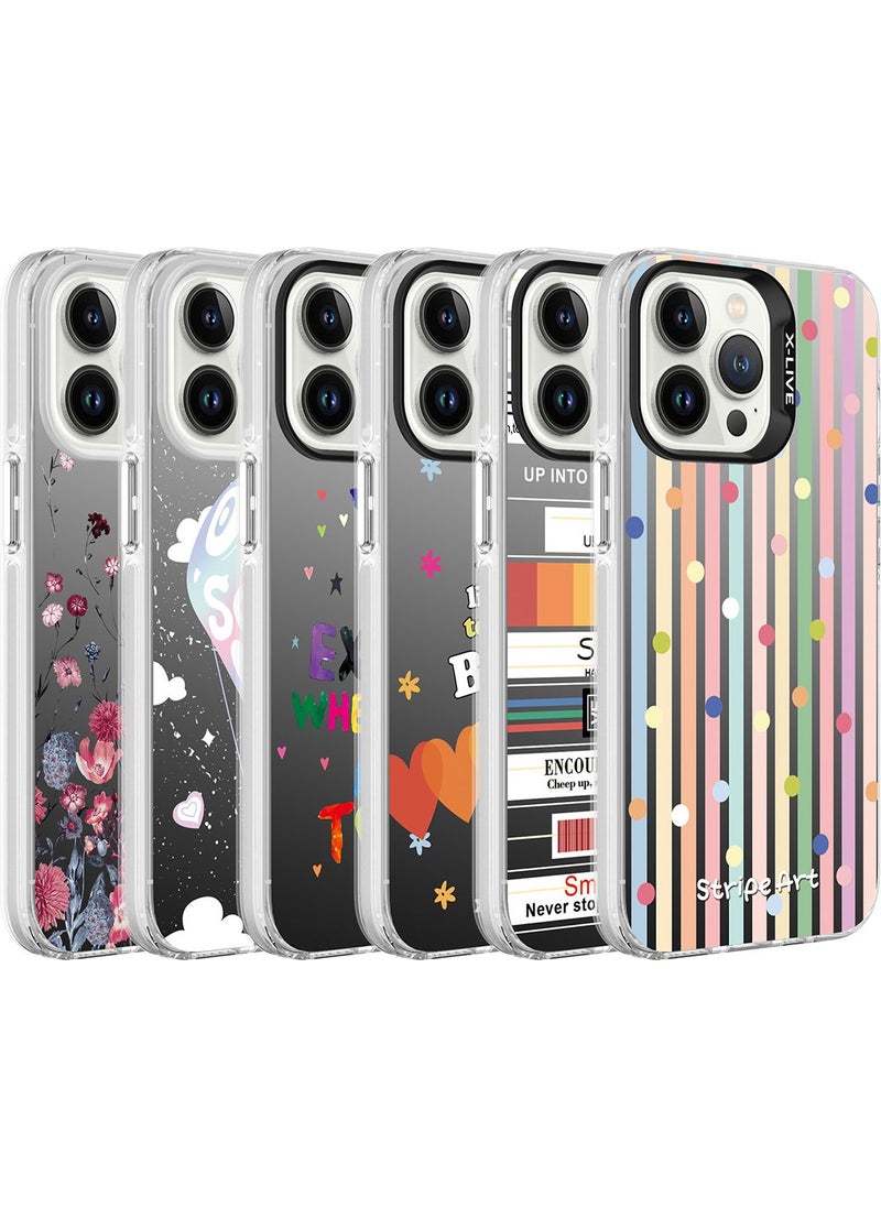 Techno Face - Apple iPhone 13 Pro Max Case New Trend Patterned Colorful Hard Cover with Camera Protection - Image 1
