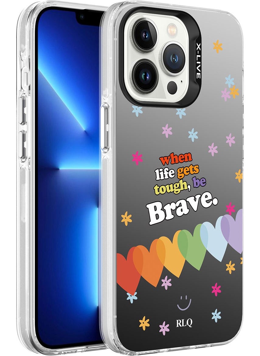 Techno Face - Apple iPhone 13 Pro Max Case New Trend Patterned Colorful Hard Cover with Camera Protection - Image 1