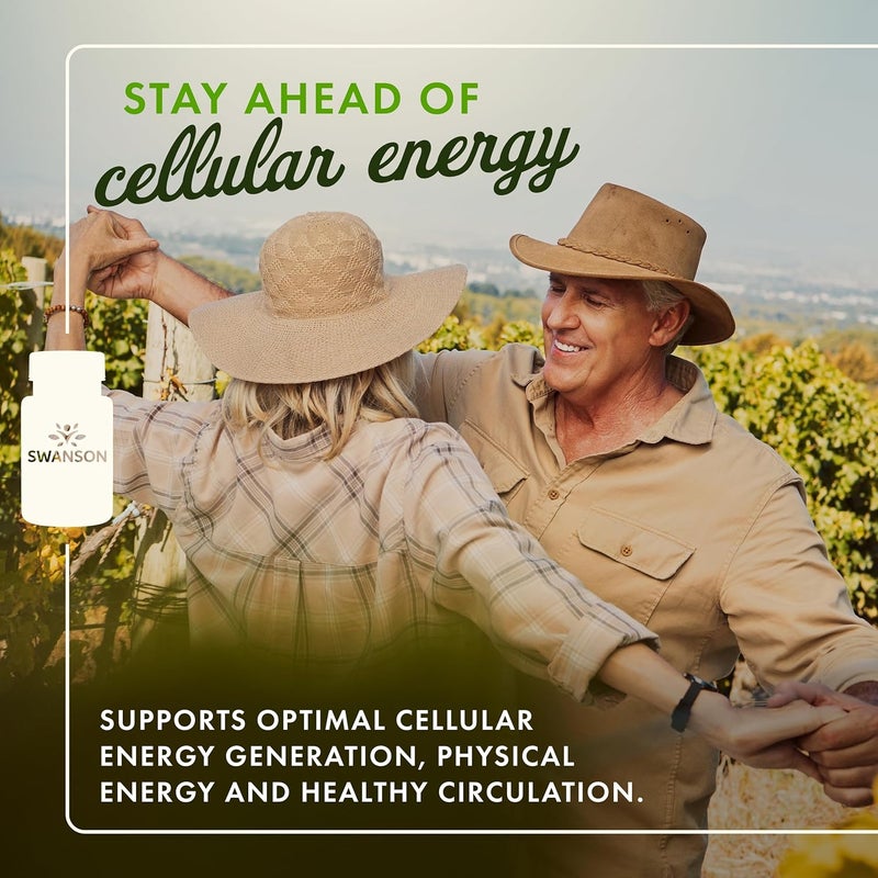 Swanson Maximum Strength Peak ATPNatural Supplement Promoting Cellular Energy SupportSupports Physical Performance and Promotes Healthy Blood Flow Support30 Veggie Capsules 400mg Each 1 Pack - Image 2