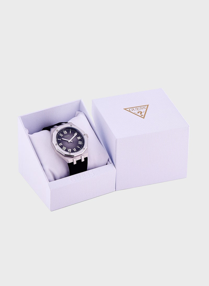 GUESS Asset Leather Strap Analog Watch  - Image 5