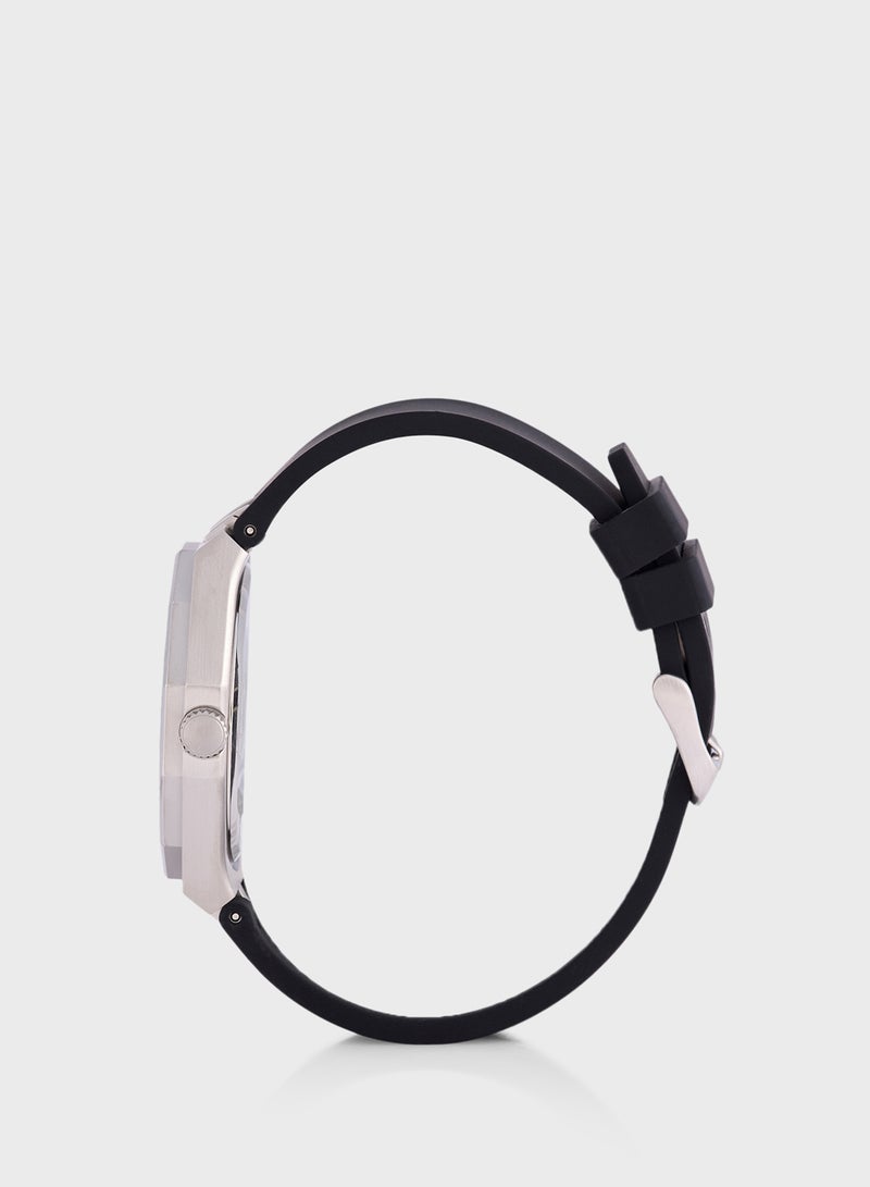 GUESS Asset Leather Strap Analog Watch  - Image 3