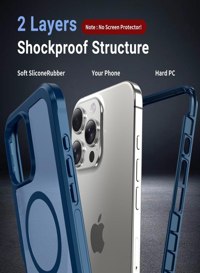 jaroco Magnetic for iPhone 16 Pro Max Case, [Compatible with MagSafe][Military Grade Drop Protection][Heavy Duty Protection][Non-Slip][Shockproof] 2-Layer Durable Bumper Phone Case 6.9''-Deep Blue - Image 2